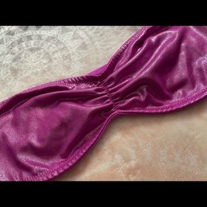 VS PINK metallic pink bandeau